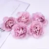 Cabeça de Flor Simulada Flor de Peônia Flor de Seda Flor Artificial Material para Artesanato DIY Estilo Tang Dinastia Han Adorno de Cabeça Acessórios de Cabelo Decoração de Casamento