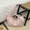 Bolsa de ombro simples de grande capacidade para mulheres, novo modelo 2026, bolsa tote de moda para o dia a dia, bolsa de mão estilo coreano com um toque de exportação