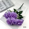 Ramo de rosas soñadoras de 7 cabezas, adornos florales suaves para salón de bodas, hotel, hogar pastoral, flores artificiales, accesorios de fotografía