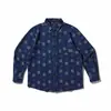 Yidao Vintage 2026 Outono Novo Retro Japonês Lavado Jeans Camisa Masculina Solta Xadrez Manga Longa Camisa