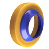 Anillo de Sellado de Silicona para Brida de Inodoro Integrada, Base de Asiento de Inodoro Universal Engrosada Anti-Olores y a Prueba de Fugas, Accesorio de Drenaje