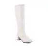 Botas de mujer estilo europeo y americano, tacón grueso simple, botas de mujer de caña alta talla grande, comercio exterior transfronterizo C52-1