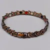 Pulseras Europeas y Americanas Transfronterizas Más Vendidas para Hombres y Mujeres Forma de Pez Pequeño Espiga de Trigo Pulsera Magnética Brazalete de Metal para Pareja Tobillera Joyería