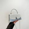 Bolsa Feminina Simples Transfronteiriça Europeia e Americana 2025 Nova Moda Bolsa de Festa Fashion em V Bolsa de Mão de Alto Valor com Strass Brilhantes