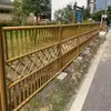 Barandilla Imitación Bambú Acero Inoxidable Valla de Bambú Valla Patio Exterior Parque Valla para Verduras