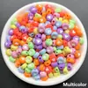Acrílico macarrón amor diy gota aceite corazón de melocotón cuentas accesorios de joyería hechos a mano pulsera para niños material de cuentas