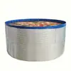 Tanque de Agua de Chapa Galvanizada Engrosada, Piscina Grande de Lona, Piscina para Piscicultura, Estanque de Peces de Lona, Tanque Grande de Cría de Peces y Almacenamiento de Agua