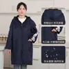 Macacão Quente Forrado com Fleece de Inverno, Anti-Manchas, Impermeável, Higiene e Limpeza, Mangas Espessas com Letras, Roupa de Trabalho para Restauração e Cozinha, Logotipo