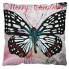 Funda de almohada de felpa corta de mariposa para el hogar transfronteriza, funda de almohada con estampado digital de gráfico de dibujos animados, cojín de almohada