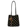 Nova bolsa de ombro feminina estilo japonês com bolinhas artísticas 2026 novo modelo simples e fresca bolsa de ombro moderna de grande capacidade
