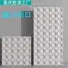 Componente de PU Diseño de Nueve Cuadrículas de Moda Cemento Agujero Redondo Pequeño Pared Divisoria Imitación Ladrillo Doble Cara Decoración de Pared de Fondo Tipo Piedra