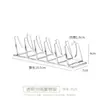 Prateleira de armazenamento de pó para paleta de sombras estilo japonês caixa com divisória transparente organizador de compartimentos para maquiagem e cosméticos de mesa
