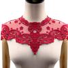 Encaje soluble en agua bordado seda de leche calado corsage cuello collar falso red calada aplique de red