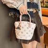Bolso de Mano Boston Casual con Estampado de Pegaso para Mujer 2025 Nuevo Trendy y Más Fácil de Combinar Bolso Bowling Bandolera