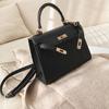 Bolso Pequeño para Mujer 2025 Nuevo de Moda Estilo Coreano Estampado de Palma Bolso Kelly Platino Bolso Bandolera Versátil Bolso de Hombro Cruzado Exquisito