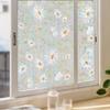 Película Eletrostática Colorida de Flor para Vidro Translúcido Janela Adesivo de Vidro Fosco Decorativo Laser Arco-Íris Adesivo Atacado