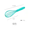 Série colorida criativa batedor de ovos de aço inoxidável e silicone de 6 polegadas batedor de ovos mini multicolorido ferramenta de panificação