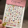 Caja de lentes de contacto serie popular kitty cielo pegatinas decorativas pegatinas 3D para uñas saltamontes encendedor pegatinas DIY