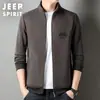 Venta Directa Otoño e Invierno 2023 Nuevo Estilo Chaqueta Casual Holgada para Hombre con Forro Polar, Engrosada para Calidez, Sudadera con Cremallera y Cuello Alto