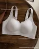 Sutiã de Látex Franzido Sem Costura para Mulheres, Suporte Macio, Levanta, Faz o Busto Parecer Maior, Antiquebra de Forma, Sem Aro, Confortável, Roupa Íntima Respirável