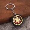 Comercio exterior súper ventas modificación de coche pinza disco de freno cubo de rueda llavero de coche neumático metal llavero de neumático