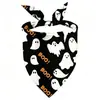 Comercio Electrónico Transfronterizo Halloween Bandana Triangular Babero para Mascota Bandana Triangular Suministros de Decoración para Mascotas Dropshipping