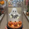 Decoraciones Creativas de Halloween Transfronterizas: Fantasmitas de Resina Cubiertos de Cristal para un Ambiente Festivo en Escritorios del Hogar