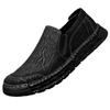 Zapatos de Cuero Hechos a Mano de Verano 2024 de Cabeza Grande para Hombre Suela Suave Cuero de Cara Suave Suela Gruesa Cabeza Ancha Zapatos de Papá Zapatos Casuales de Negocios