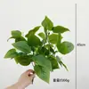 Planta artificial com Yang planta verde planta em vaso material de parede decoração folha artificial cola de folha grama artificial