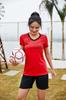 Traje de Futebol Feminino Manga Curta Adulto Jogo Time Uniforme S-2XL