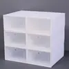 Caixas de Armazenamento Visuais Transfronteiriças, Caixas de Sapato Estilo Simples, Venda Direta de Fabricantes, Armários Organizadores de Sapato de Plástico, Caixas de Exposição Atacado