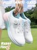 Zapatos de Golf Pgm Verano Zapatos de Mujer Impermeables Perilla Zapatos Deportivos Amortiguación Antideslizante Zapatos Ligeros Sin Tacos