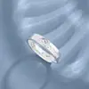 Anillo Versátil de Personalidad Plateado Galvanizado de Plata S999 de Alta Calidad para Mujer, Joyería de Anillo de Corona con Diamante de Seis Garras de Lujo Ligero