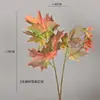 Planta Verde Artificial Hojas de Arce con Fruta Hojas Rojas de Ginkgo Decoración para Sala de Estar en Casa Manojo de Hojas Ramas Falsas Arreglo Floral Material de Hoja