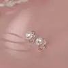 Aretes Redondos de Diamantes Completos para Mujer, Diseño de Nicho de Lujo Accesible, Estilo Ins, Elegantes a la Moda, Aretes Exquisitos