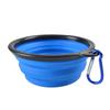 Bebedouro para cães e gatos borda branca dobrável tigela de cachorro para acampamento dobrável tigela de plástico tigela para gato tigela para cachorro Tamanho pequeno