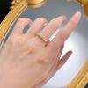 Mujing jóias Novos 7 diamantes S925 prata banhado a ouro moda requintado versátil Europeu e Americano AliExpress venda quente