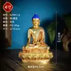 "Buda Bao Sheng" totalmente dourado da aldeia de Xizang, estátua de cobre "Buda das Cinco Direções" feita à mão para decoração de casa