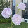 Flores Artificiales de Ciervo de Nieve y Loto de 3 Cabezas Decoración de Boda para el Hogar Flores Falsas Al Por Mayor