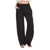 Calça Feminina Casual Solta de Linho com Cintura Elástica Plus Size 2023 Amazon Ebay Aliexpress