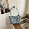 Bolsa de Playa Calada de Verano 2026 Bolso Tejido Bolso Cesta de Nicho de Verano Bolso de Mano para Vacaciones en la Costa Bolso de Hombro