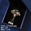 Broche Peônia Esmaltado Estilo Chinês Retro Feminino de Alta Qualidade para Hanfu Cheongsam Acessórios Exquisitos Alfinete Elegante