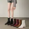 Botines Retro Europeos y Americanos de Punta Fina para Mujer, Piel Genuina Súper Suave, Botines Adelgazantes, Tacón Grueso, Botines Estilizados Versátiles