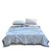 Manta Jacquard de Lana de Leche de Doble Capa con Borde Ancho para Comercio Exterior Transfronterizo - Serie de Lujo Ligero Manta Decorativa para Oficina temu