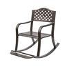 Sillón mecedor de exterior de aluminio fundido traje comercio exterior transfronterizo fábrica mayoreo ocio sala de té balcón reclinable pausa para el almuerzo respaldo sillón mecedor