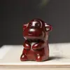 Boj Doce Signos del Zodíaco Piezas de Mango Rata Buey Tigre Conejo Dragón Serpiente Caballo Oveja Mono Gallo Dibujos Animados Madera Maciza Pequeños Adornos Artesanías