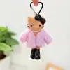 Muñeco de Peluche Colgante de Gatito de Piernas Largas Ropa de Bebé Muñeca Kt Accesorios de Muñeca Hija Falda sin Mangas de Perla de Gatito para Mujer