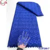 Vestido de Noite Multicor com Renda Solúvel em Água e Strass, Tecido Vazado, Renda Crochê para Casamento