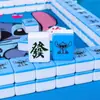 Azulejos de Mahjong Caseros de Dibujos Animados Lindos de Moda Manivela Manual Azulejos de Viaje Azulejos de Mahjong para Dormitorio Logo de Regalo Beneficios