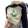 Ropa Interior Cálida para Niños Estilo Coreano Otoño/Invierno Felpa Cuello Redondo Prenda Base 2026 Nuevo Estudiante Manga Larga con Parches Tendencia